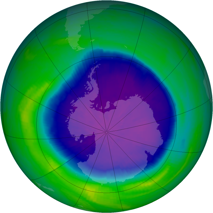 Ozone Map 2001-10-03